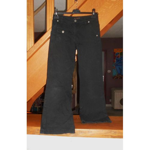 Pantalon "" Super Girls "", Noir, T12a