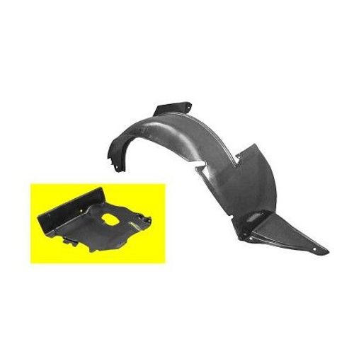 Pare Boue D'aile Avant Gauche Intérieure, Plastique ( Partie Arrière ) Pour Citroen Berlingo De 1996 À 2002