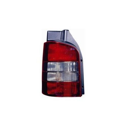 Feu Arrière Gauche Sans Partie Électrique (Fumé) Pour Volkswagen Transporter De 2003 À 2009 Version Hayon