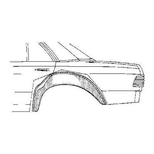 Arc D'aile Arri?Re Int?Rieure Gauche  Pour Mercedes Classe E - W123 De 1976 ? 1985