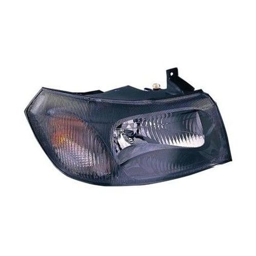 Phare Droit H4 Avec Feu De Position, Intérieur Noir Pour Ford Transit De 2001 À 2006