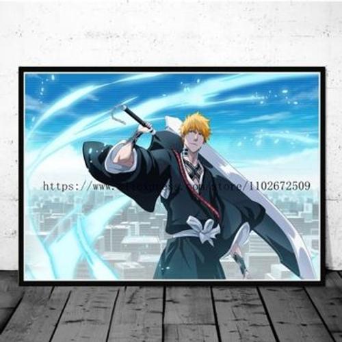 Affiche sur toile Bleach mille ans de guerre sanglante A,mpression murale Poster pour salon chambre ¿¿ coucher d¿¿cor sans cadre(30*40cm)