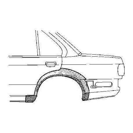 Arc D'aile Arrière Droite, 4 Portes Pour Bmw Serie 3 E30 D'avant Sept 1987 (Sauf Cabriolet)