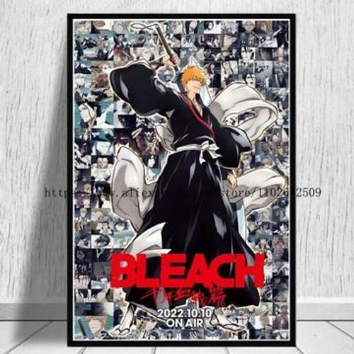 Affiche sur toile Bleach mille ans de guerre sanglante A,mpression murale Poster pour salon chambre ¿¿ coucher d¿¿cor sans cadre(30*40cm)