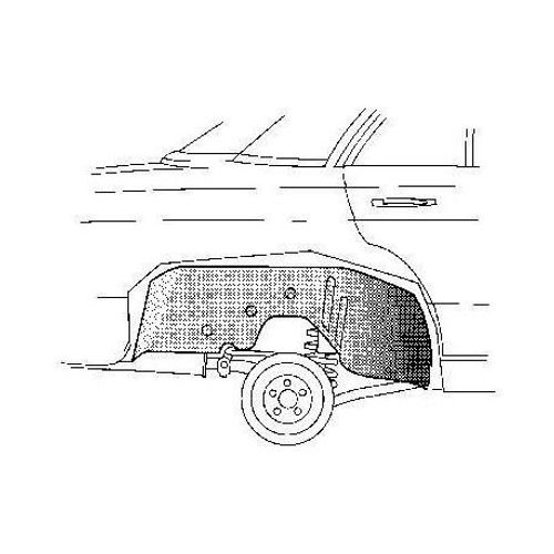 Tôle Intérieur Arc D'aile Droit Pour Mercedes Classe E - W123 De 1976 À 1985