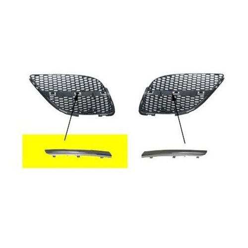 Moulure Chromée De Grille Droite De Capot Pour Nissan Almera De Septembre 2002 À 2006