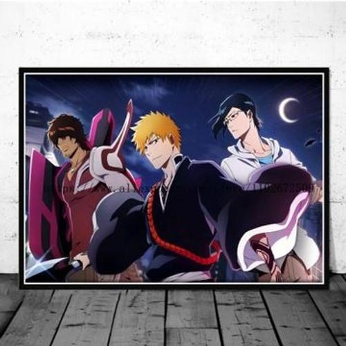 Affiche sur toile Bleach mille ans de guerre sanglante A,mpression murale Poster pour salon chambre ¿¿ coucher d¿¿cor sans cadre(30*40cm)