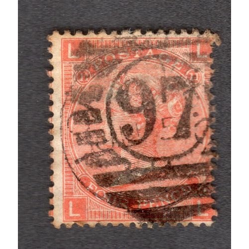 Timbre Grande-Bretagne - Reine Victoria - 1965 - 4 P - Rouge Orange