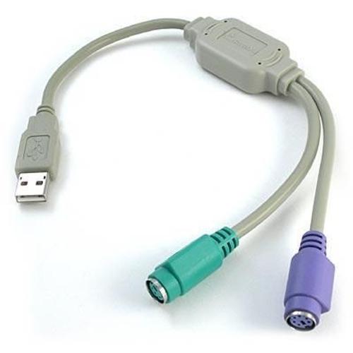 Câble adaptateur USB / PS / 2 pour clavier et souris, bonne