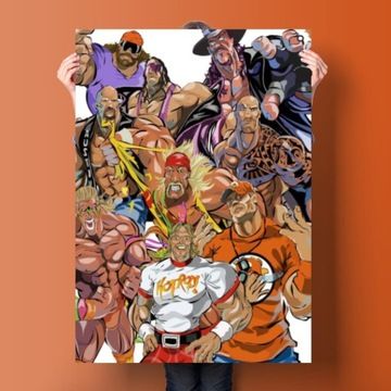 Affiche en toile Affiche de lutte Affiche dcorative,mpress... - 5