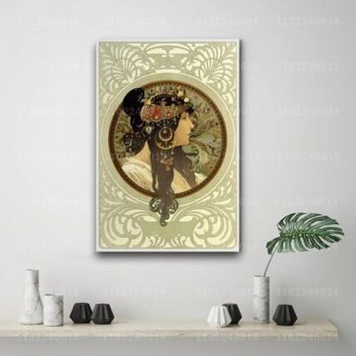 Affiche en toile Affiche Mucha affiches d¿¿coratives,mpression murale Poster pour salon chambre ¿¿ coucher d¿¿cor sans cadre(20*30cm)