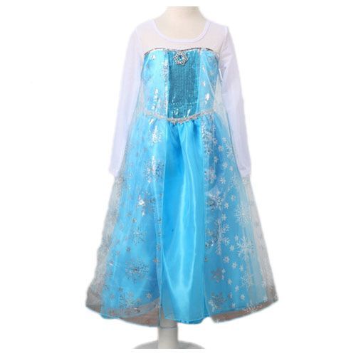 Robe Elsa La Reine Des Neiges, Déguisement Enfant