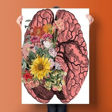 Affiche en toile, affiche de cerveau, affiches dcoratives,... - 5