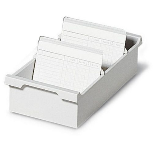 Exacompta Bac 1000 Fiches A5 Horizontal / 2 Séparateurs Gris Lumière