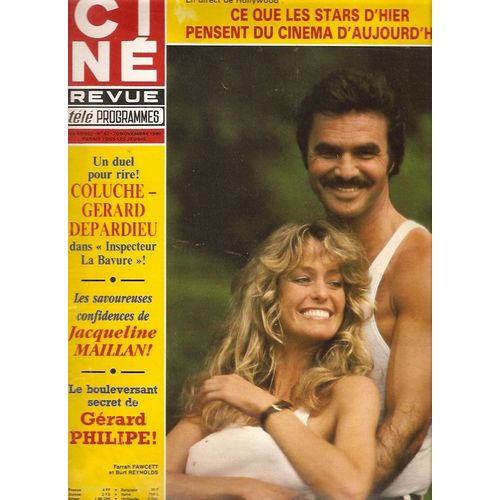 Maupi 4p/ Katharine Hepburn 4p/ Farrah Fawcett Burt Reynolds Couv /Elisabeth Tordjman 1p/ Gerard Philipe Dos De Couv + 4p/ Inspecteur La Bavure Avec Coluche 4p/ Jacqueline Maillan 4p/ Article Photos Sylvie Vartan Et Francoise Hardy, 47 