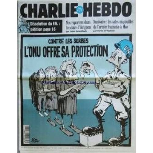 Charlie Hebdo N°160 - Contre Les Serbe L'onu Offre Sa Protection