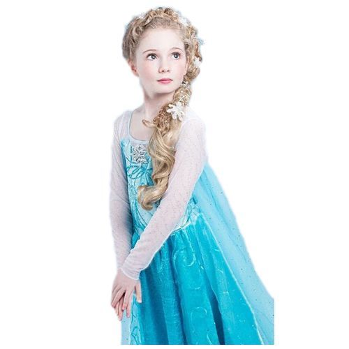 Tenue/ Déguisement/ Costume/  Robe Avec Traîne Reine Des Neiges/ Princesse Enfant 3 À 14 Ans Fête, Mariage, Anniversaire, Soirée Déguisée,  Black Sugar Boutique Déguisement , Cosplay & Accessoires