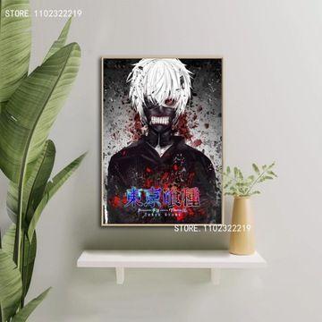 Tokyo Ghoul - Affiche manga sur toile,mpression murale Poste...