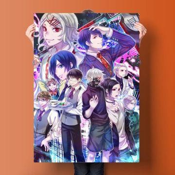 Tokyo Ghoul - Affiche manga sur toile,mpression murale Poste... - 5