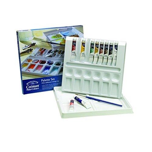 Winsor & Newton Cotman Water Colour Boîte De Peinture 10 Tubes 8 Ml Couleurs Assorties