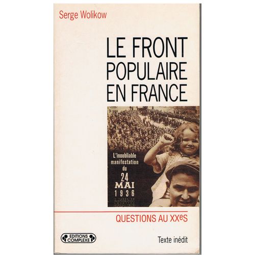Le Front Populaire En France.