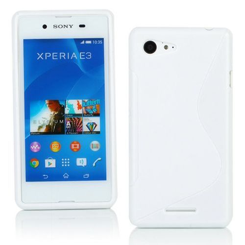 Coque Tpu Type S Pour Sony Xperia E3-Blanc