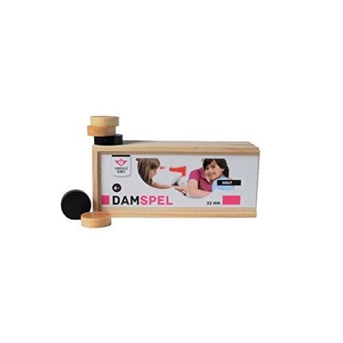 New Classic Toys - 180101 - Jeu De Société Éducatifs - Coffret - Jeu De Dames En Bois