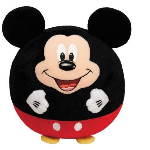 Ty - Beanie Ballz - Disney - Mickey Mouse - Peluche Ronde 13 Cm