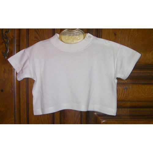 Top Blanc Aubisou - Taille 1 À 3 Mois