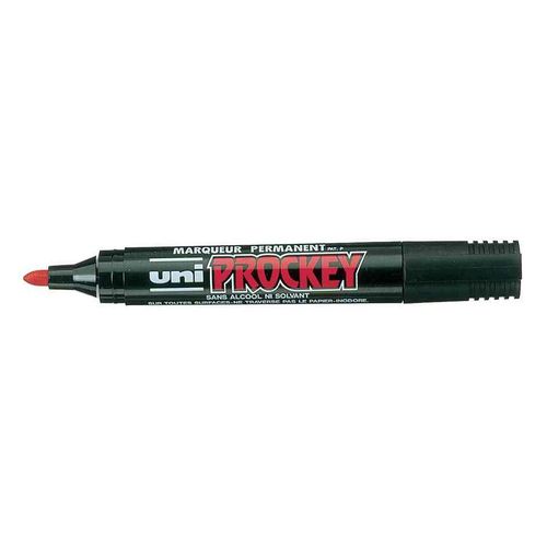 Uni-Ball Lot De 6 Marqueurs Pte Conique Moyenne Prockey Pm122 1,8 - 2,2mm Noir