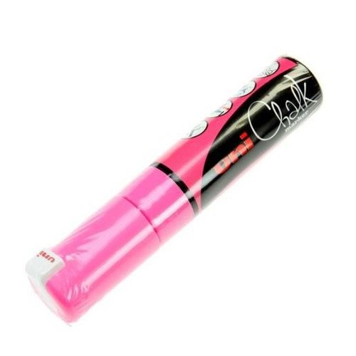 Uni-Ball Lot De 3 Marqueurs Craie Pte Biseautée Large Chalk Marker Pwe8k 8mm Rose Fluo