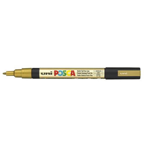 Uni-Ball Lot De 12 Marqueurs Posca Pc3mor Or, Pointe Fine