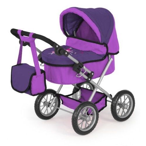Wdk Partner - A1303209 - Poussette Landau Pour Poupée - Fée Réglable - (67 X 41 X 67 Cm)