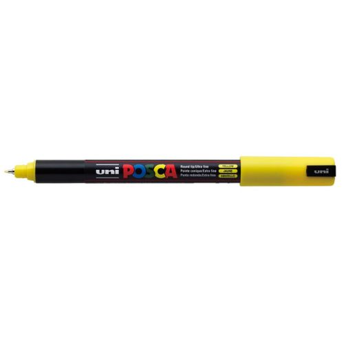 Uni-Ball Lot De 6 Marqueurs Pte Calibrée Extra-Fine Posca Pc1mr 0,7mm Jaune