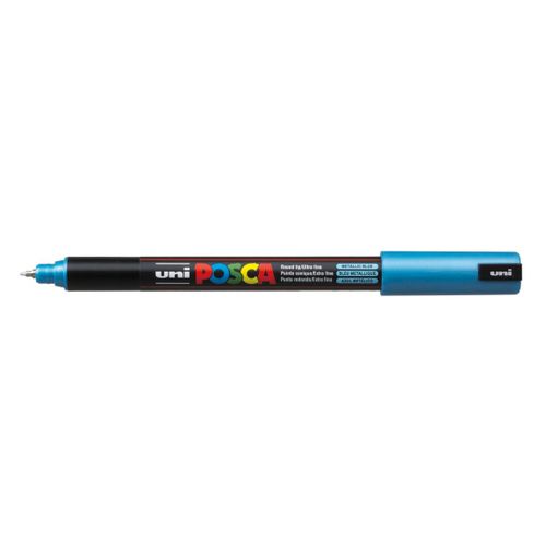 Uni-Ball Marqueur Pte Calibrée Extra-Fine Posca Pc1mr 0,7mm Bleu Métal