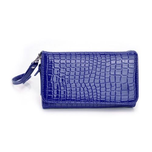 Housse Wallet Fashion Reptile Xxl Bleu Pour Nokia