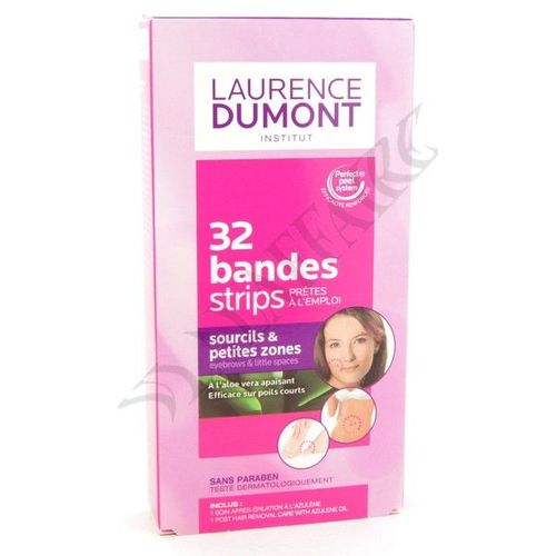 32 Bandes Épilation Sourcils Cire Froide Laurence Dumont 