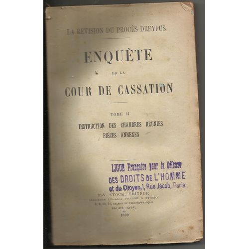 La Revision Du Proces Dreyfus Tome 2