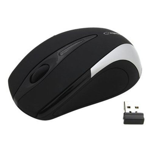 Esperanza EM101S - Souris - optique - 3 boutons - sans fil - 2.4 GHz - récepteur sans fil USB - argent