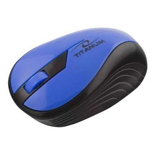 Titanum Rainbow 3D - Souris - optique - 3 boutons - sans fil - 2.4 GHz - récepteur sans fil USB - bleu