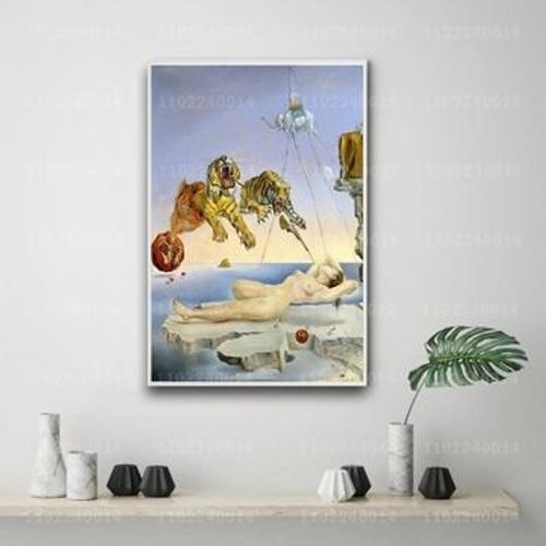 Affiche sur toile de Salvador Dali peintre d¿¿corateur,mpression murale Poster pour salon chambre ¿¿ coucher d¿¿cor sans cadre(20*30cm)