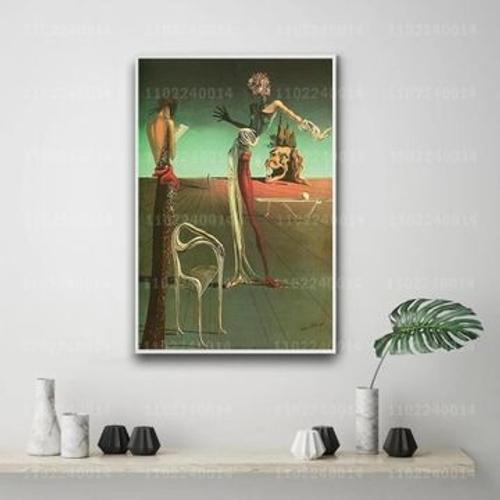 Affiche sur toile de Salvador Dali peintre d¿¿corateur,mpression murale Poster pour salon chambre ¿¿ coucher d¿¿cor sans cadre(20*30cm)