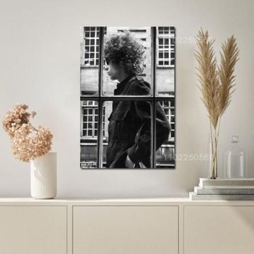 Affiche de d¿¿coration en toile ¿¿ rayures Bob Dylan,mpression murale Poster pour salon chambre ¿¿ coucher d¿¿cor sans cadre(20*30cm)