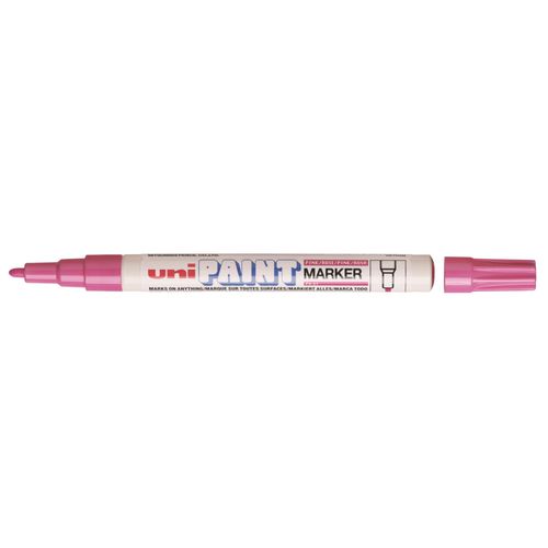 Uni-Ball Lot De 3 Marqueurs Paint Marker Px21 Pte Conique Fine 0,8 - 1,2mm Rose