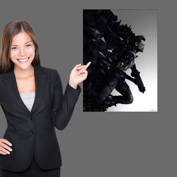Affiche du jeu de la rvolution humaine Deus Ex sur toile,m... - 3
