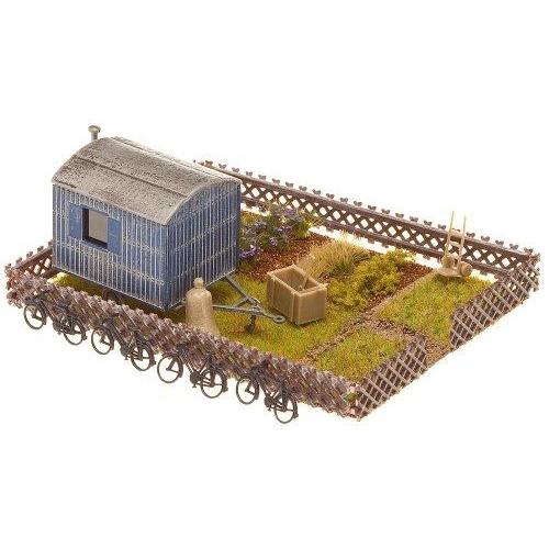 Faller 1/87 Ho : Jardin Ouvrier Avec Mobile Home