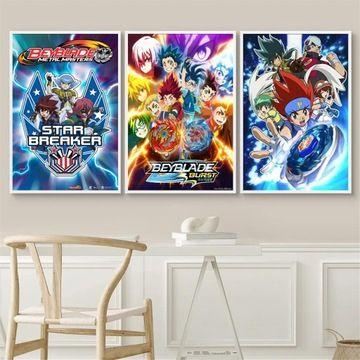 Beyblade Toile Affiche Metal Fusion Affiche Sur,mpression mu... - 2