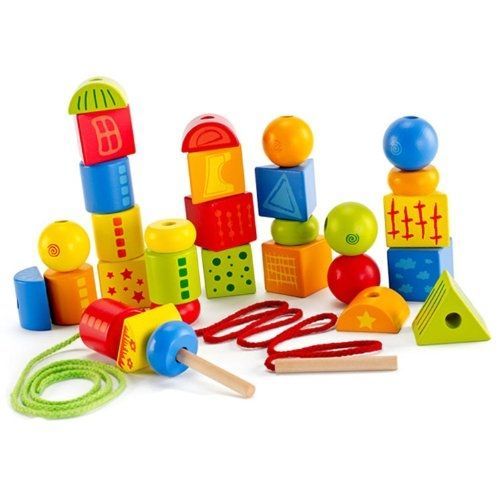 Hape - E1019 - Jeu De Construction - Formes À Enfiler