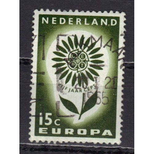 Pays-Bas 1964 : Europa : Timbre 15 C. Vert Foncé Oblitéré