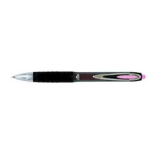 Uni-Ball Lot De 3 Rollers Encre Gel Signo 207 Umn207 Rétract. Grip Pte Moy. 0,7mm Rose